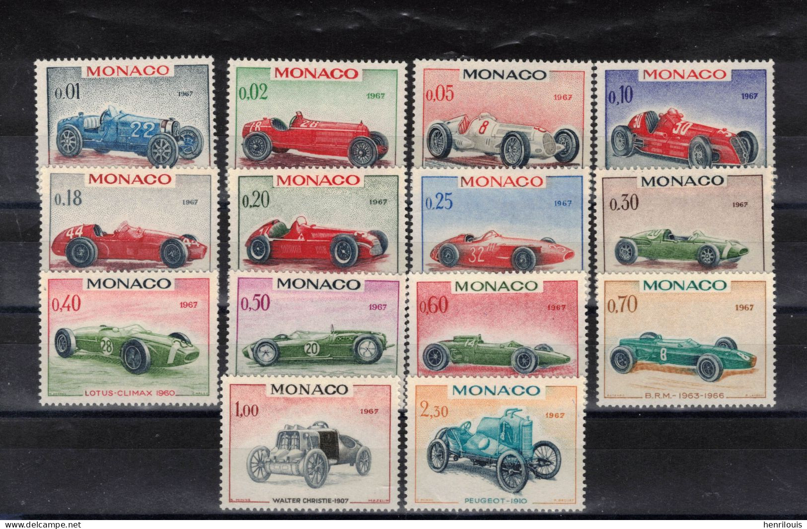 MONACO  Timbres Neufs **  De  1967 ( Ref  MC566 )  Sport Automobile - Unused Stamps