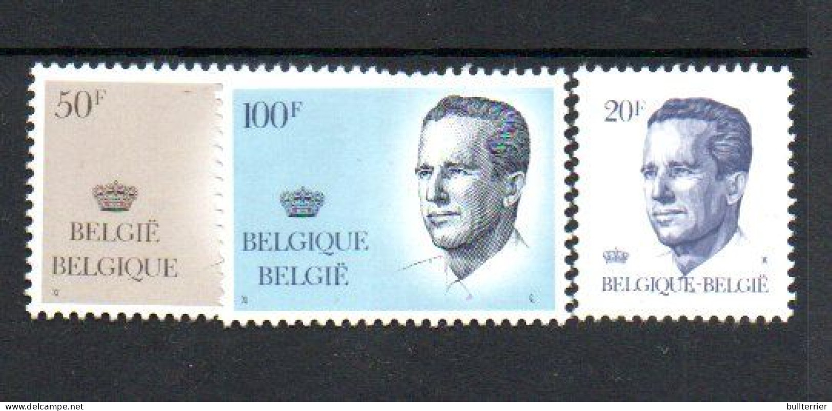 BELGIUM -1982 - KING BAUDOIN 20FR,50FR AND 100FR MINT NEVER HIGED ,  SG CAT £29.75 - Neufs