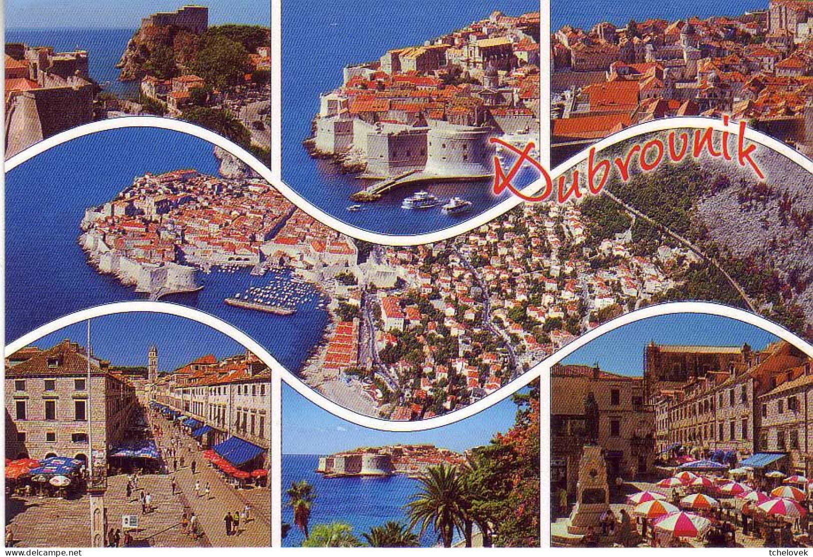 (99). Croatie. Dubrovnik (1) & (2) & (3) & (4) - Croazia