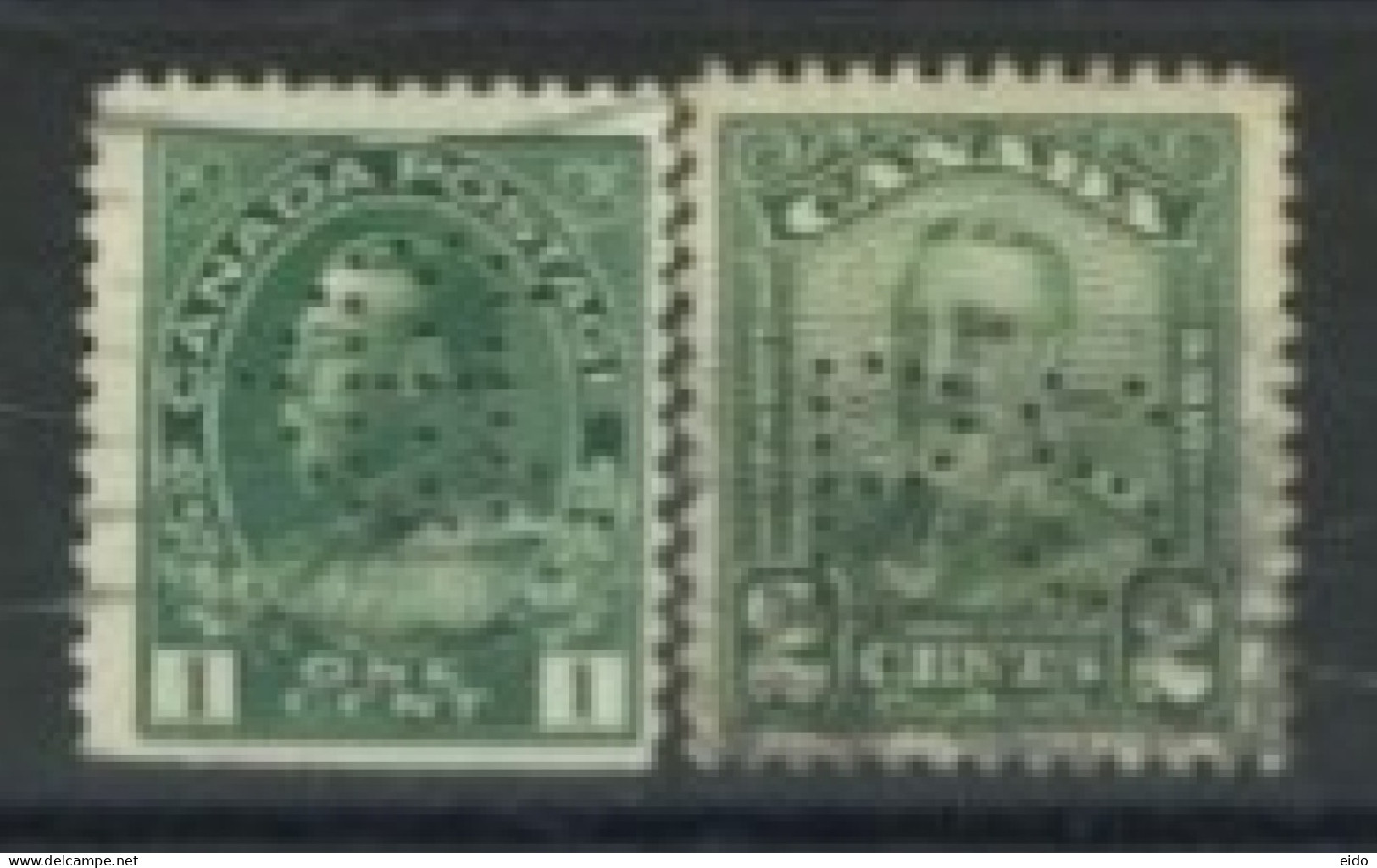 CANADA - 1912/28, KING GEORGE V STAMPS SET OF 2, USED. - Gebraucht