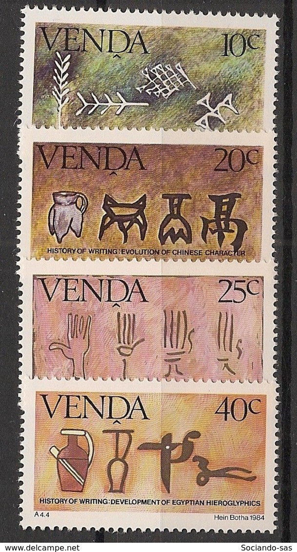 VENDA - 1984 - N°YT. 86 à 89 - History Of Writing - Neuf Luxe ** / MNH / Postfrisch - Venda