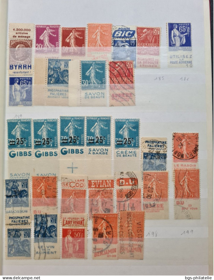 Timbres De France Avec PUB Neufs Et Oblitérés. - Unused Stamps
