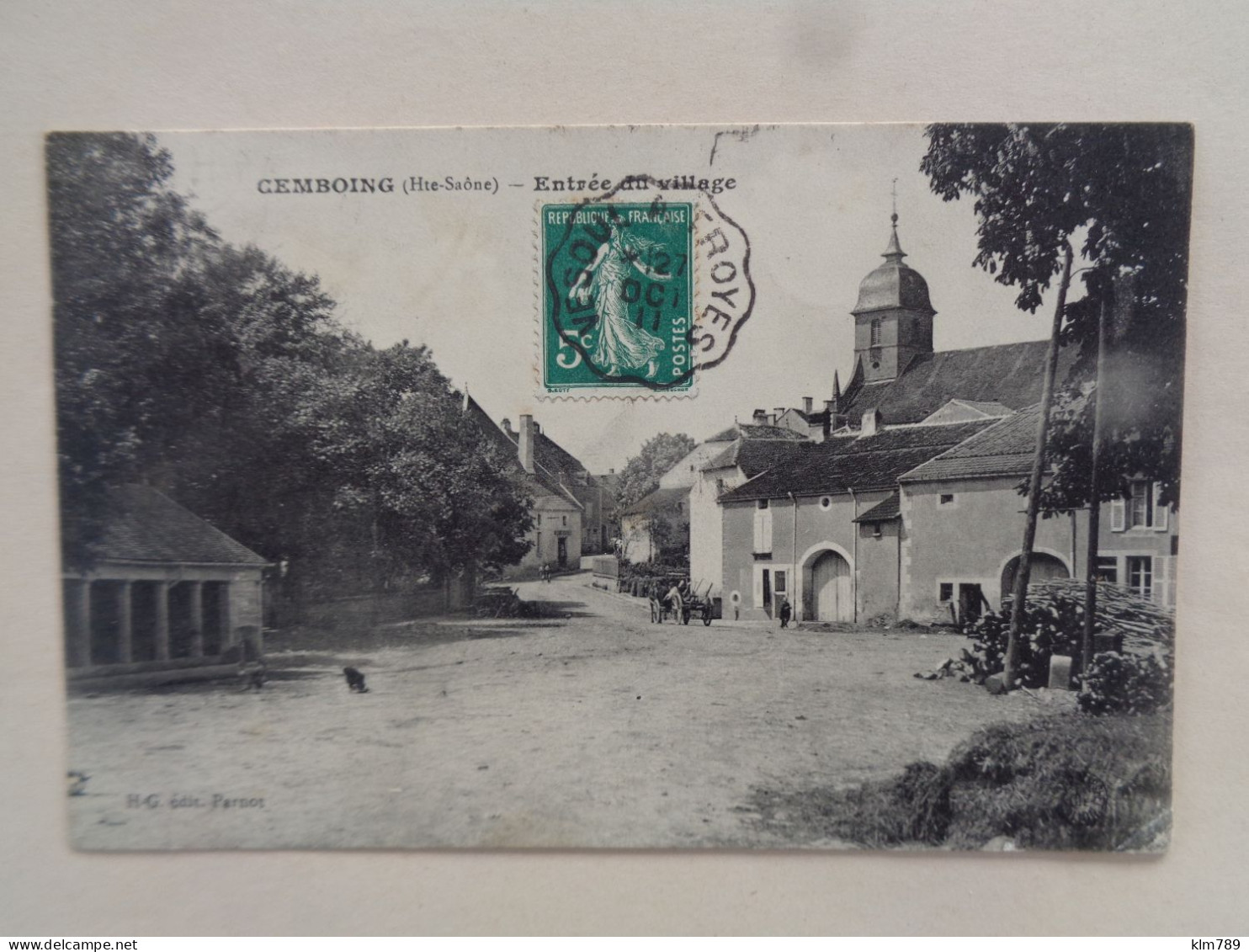 70 - Haute Saone - Cemboing - Entrée Du Village - Lavoir - Attelage -   - Réf.77B - - Sonstige & Ohne Zuordnung