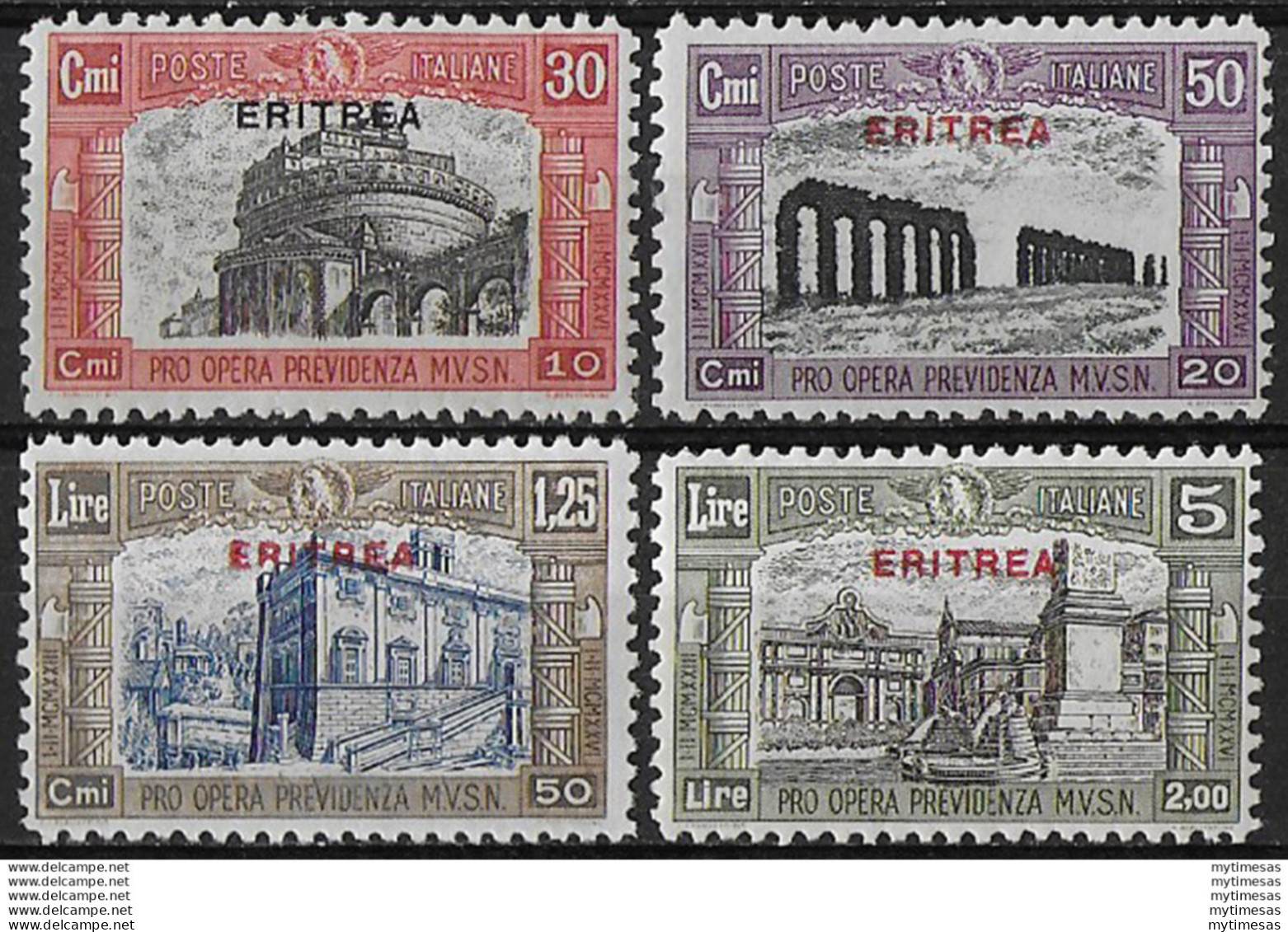 1929 Eritrea Milizia II 4v. MNH Sassone 138/41 - Sonstige & Ohne Zuordnung