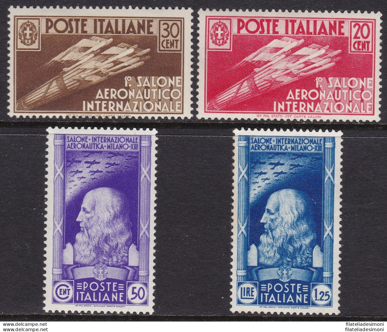 1935 Regno Di Italia, N° 384/387 La Serie Completa Di 4 Valori - Otros & Sin Clasificación