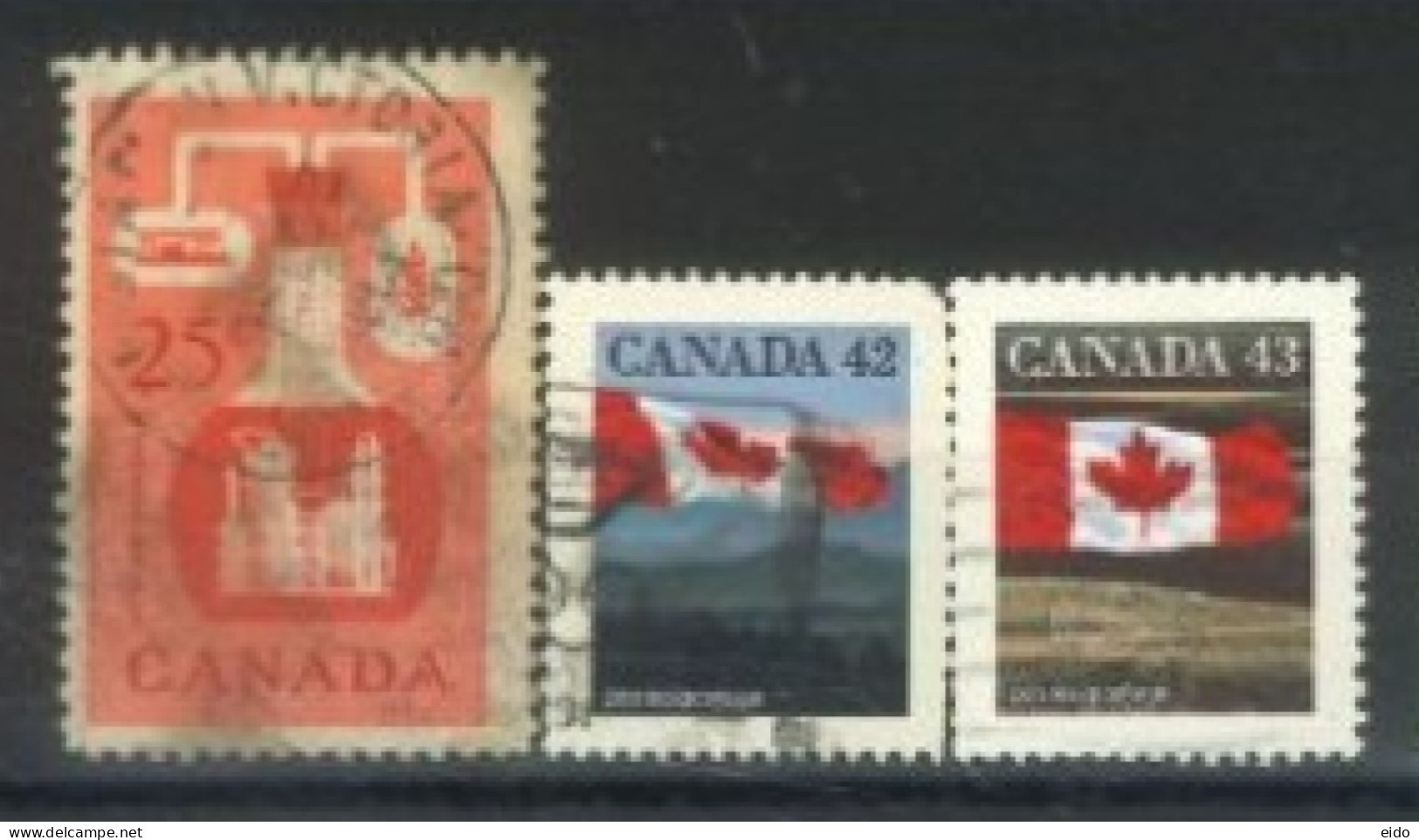 CANADA - STAMPS SET OF 3, USED. - Gebraucht