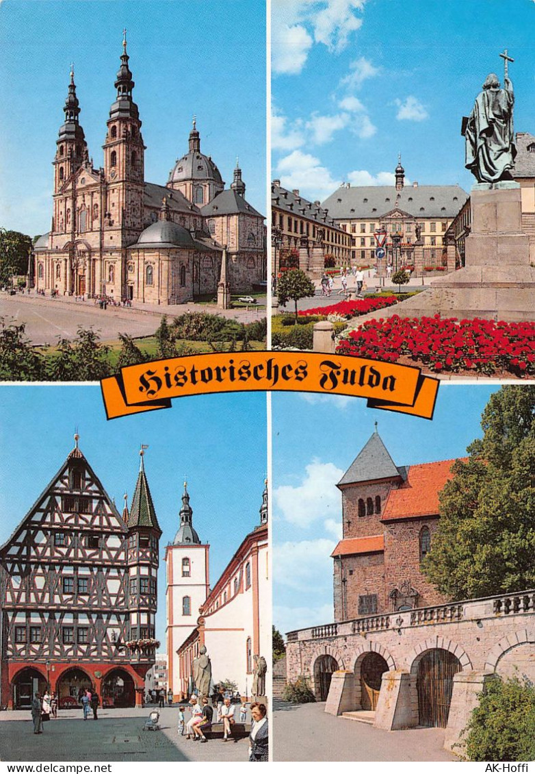 Fulda - Dom, Bonifatiusplatz U. Schloß, Rathaus Mit Stadtpfarrkirche, Grabeskirche Der Heiligen Lioba - Fulda