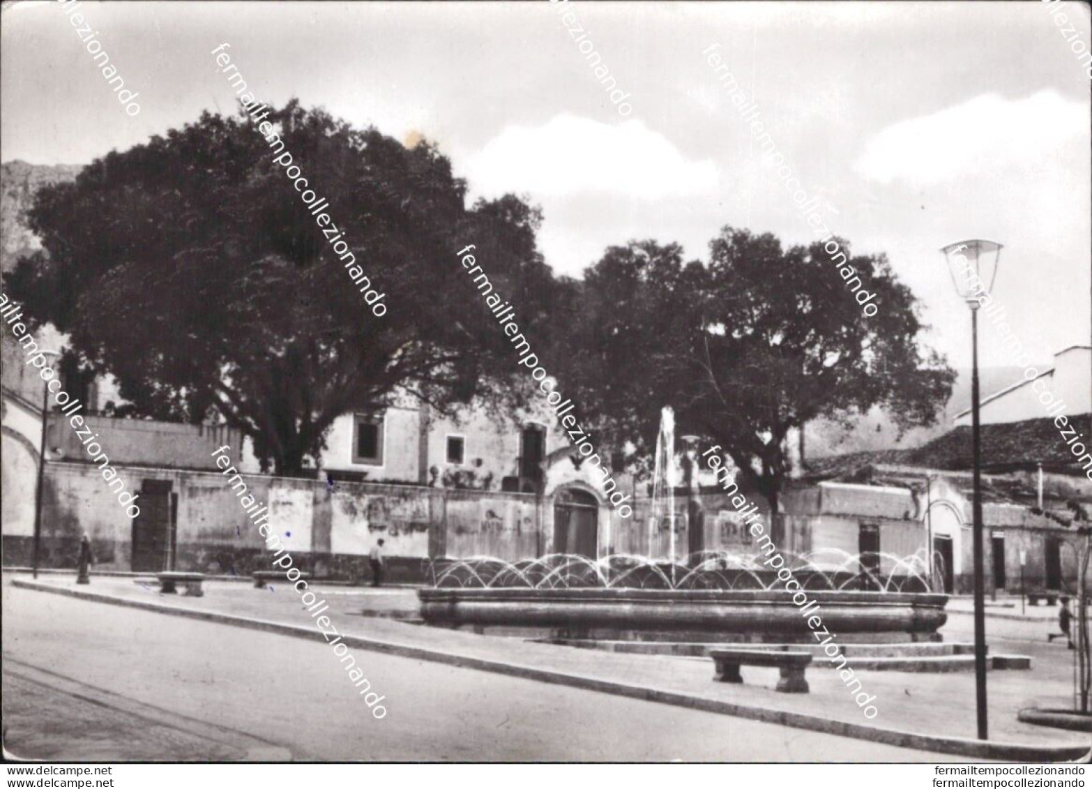 Af881 Cartolina Cinisi Piazza Municipio Provincia Di Palermo Sicilia - Palermo