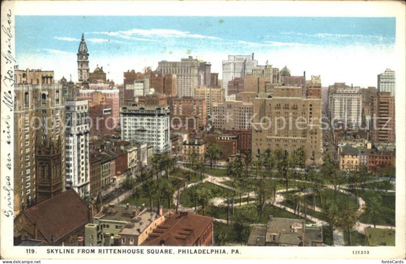 11700952 Philadelphia Pennsylvania Skyline From Rittenhouse Square Philadelphia  - Andere & Zonder Classificatie