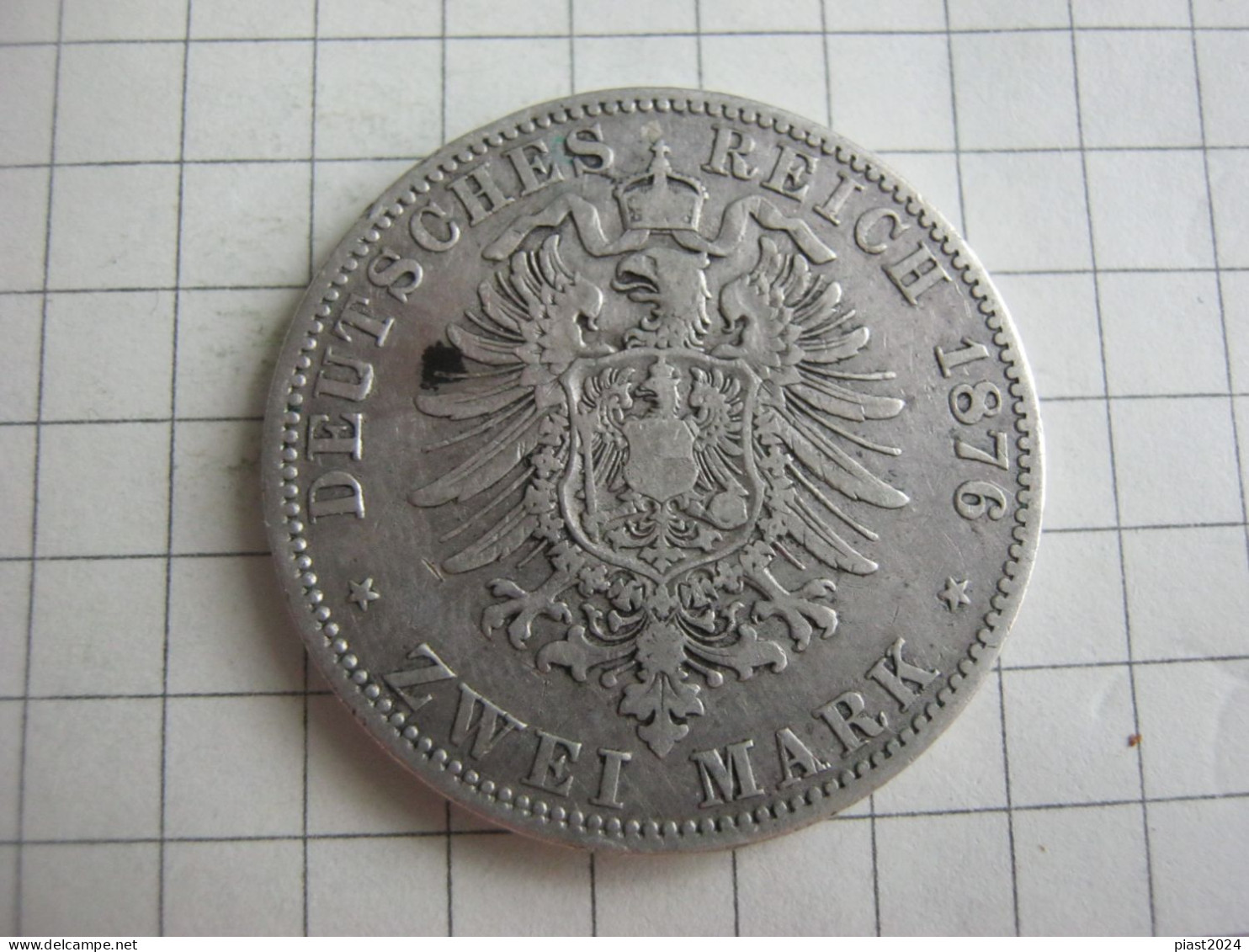 Prussia 2 Mark 1876 A - 2, 3 & 5 Mark Silver