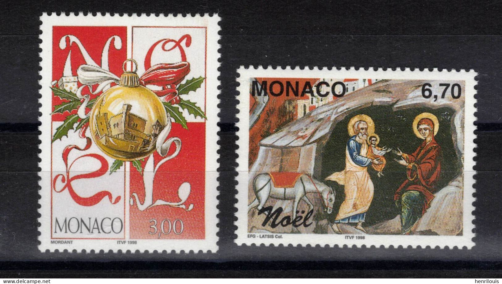 MONACO  Timbres Neufs ** De 1998  ( Ref  MC572 )  NOEL - Nuevos