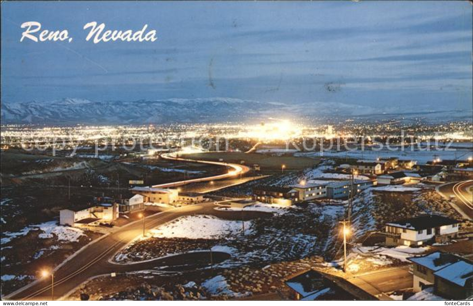 11700883 Reno_Nevada Panorama At Night - Andere & Zonder Classificatie