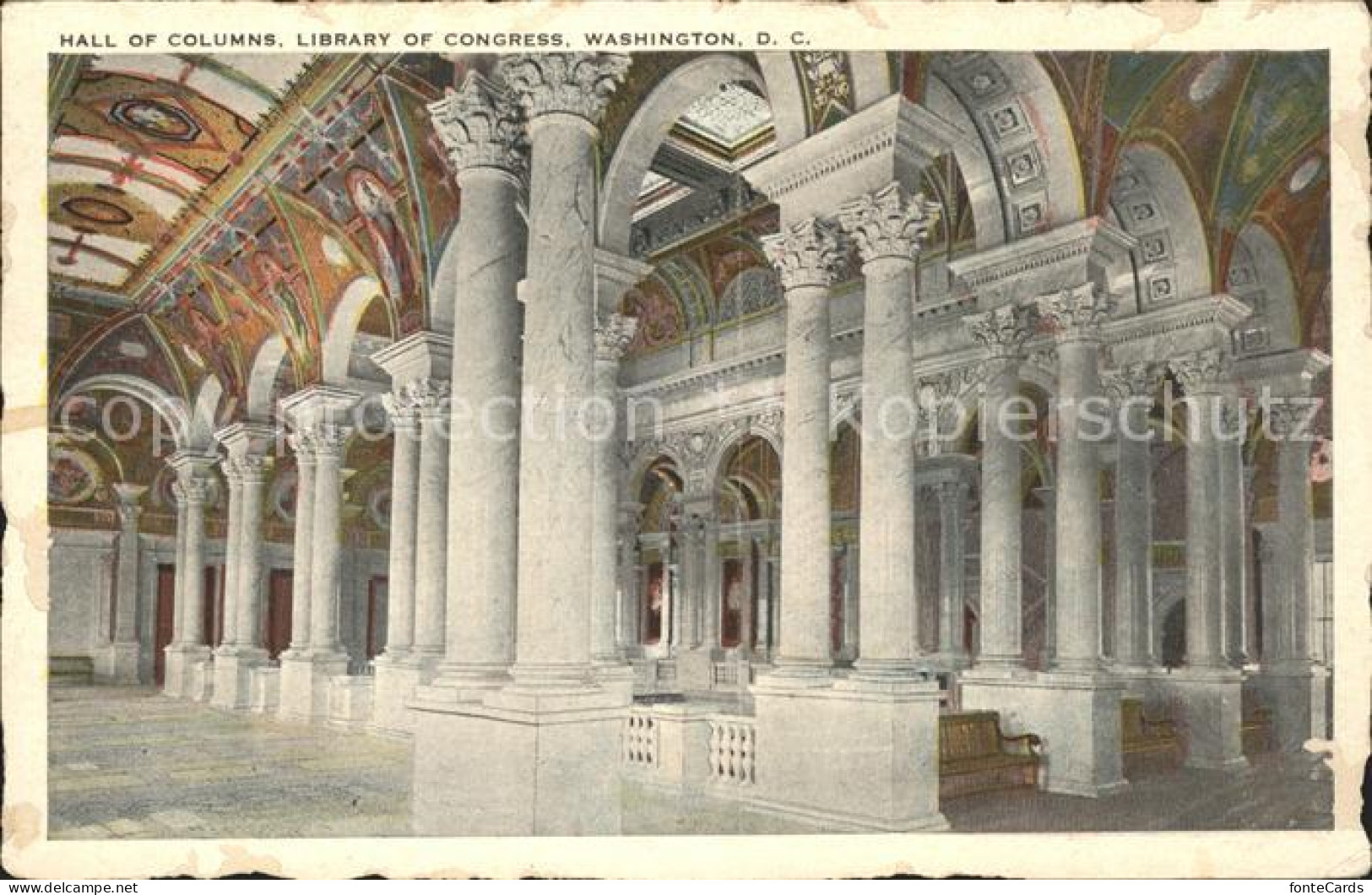 11700867 Washington DC Hall Of Columns Library Of Congress  - Washington DC