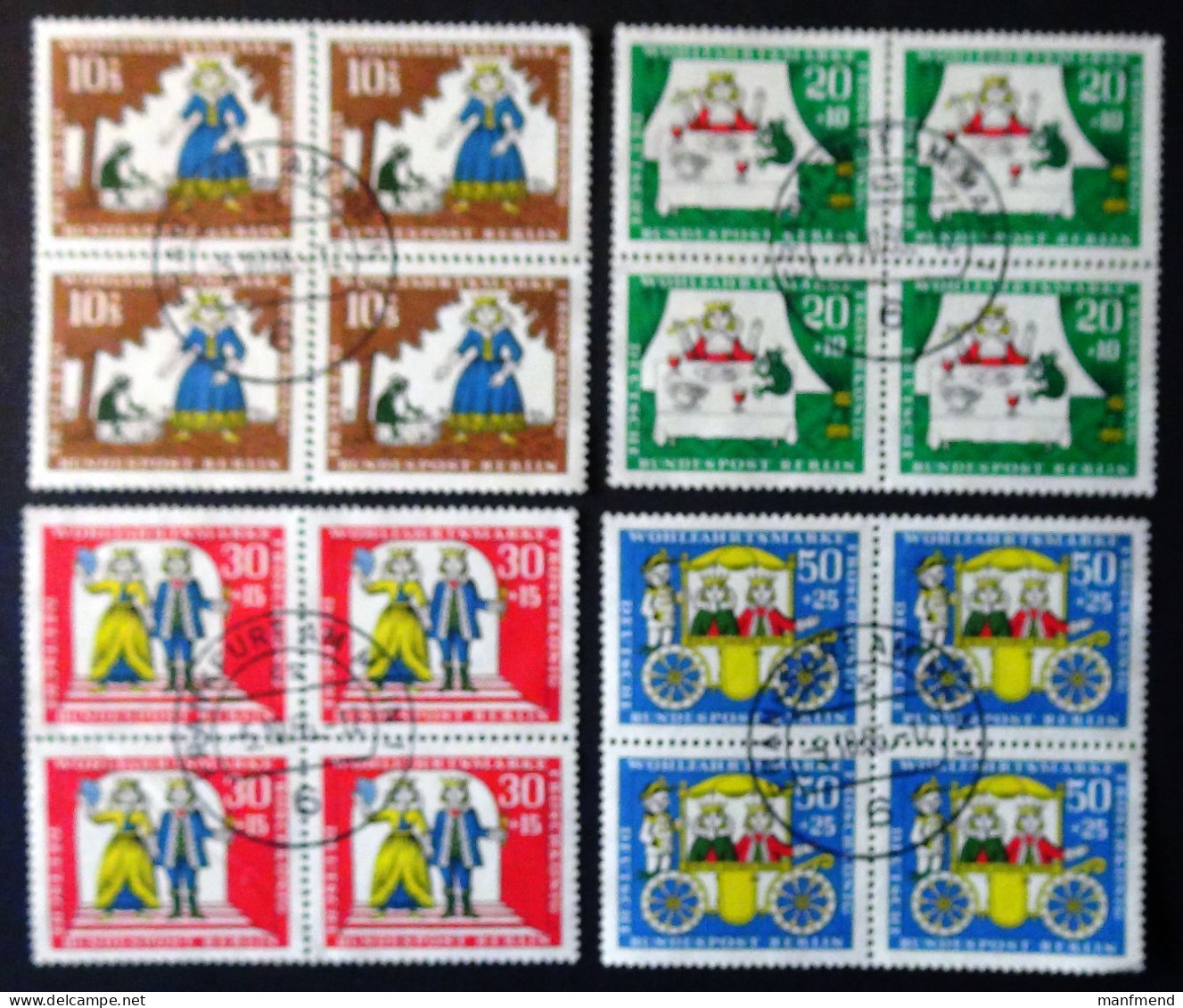 Germany - Berlin - 1966 - Mi:DE-BE 295-298 Yt:DE-BE 262-265 O - Look Scan - Used Stamps