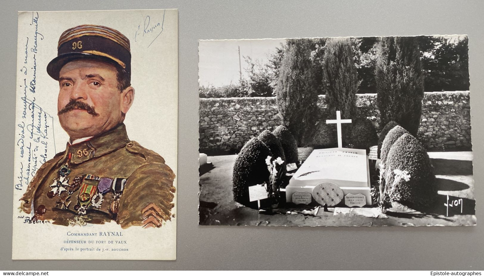 Colonel RAYNAL – Carte/ Lettre Autographe Signée – Verdun & Fort De Vaux - Politiek & Militair
