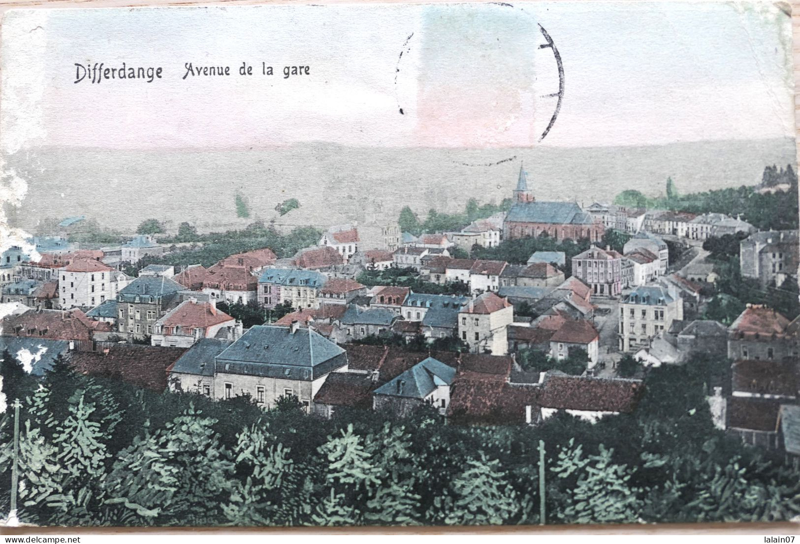 C. P. A. Couleur : Luxembourg : DIFFERDANGE : Avenue De La Gare, En 1901 - Differdingen