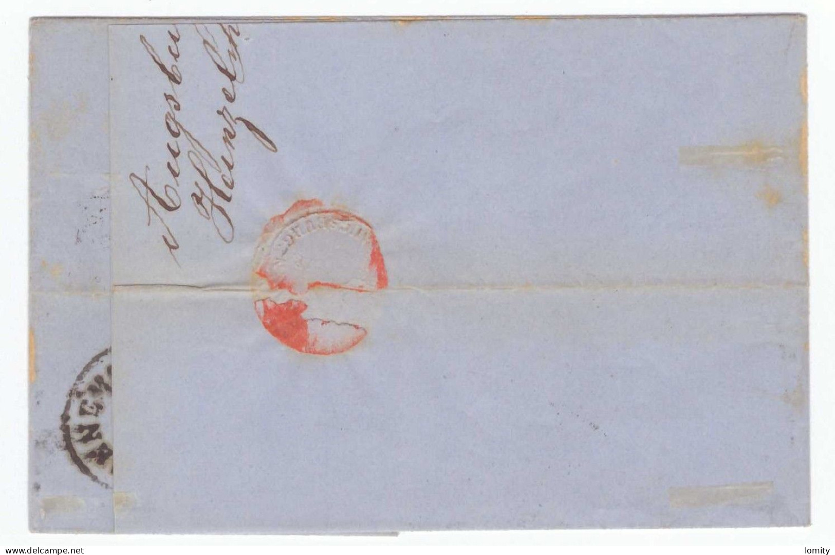 Allemagne Baviere Bayern Lettre 1864 Timbre Y&T N°11 Mi N°10 Brief Cover - Lettres & Documents