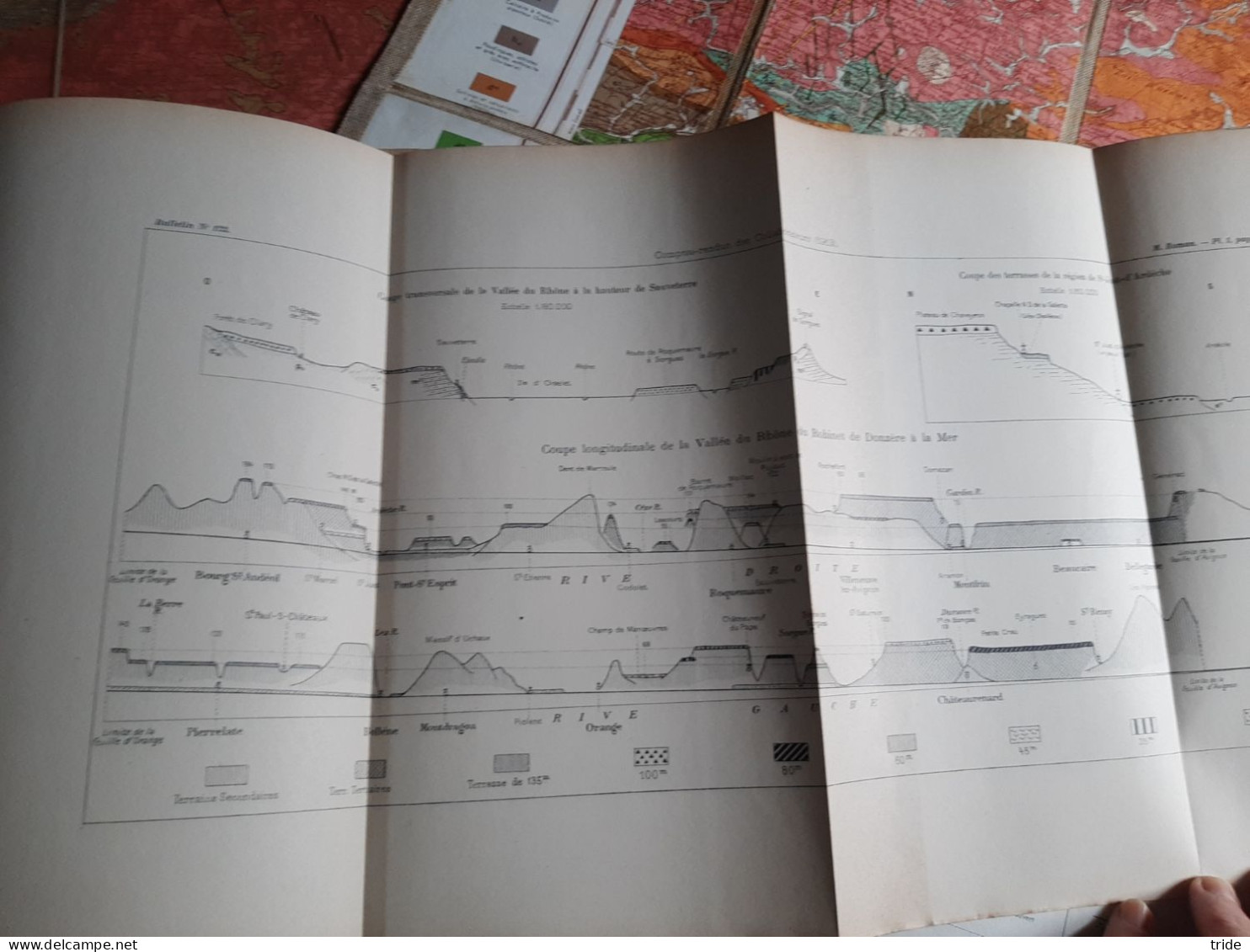 lot carte géologique de la france et topographies souterraines 1912 1911 carte géologique mayenne 1905 avranches 1849