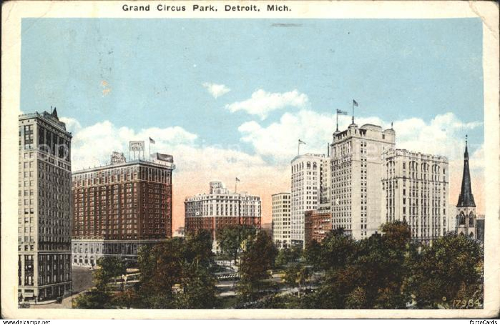 11700739 Detroit_Michigan Grand Circus Park - Autres & Non Classés