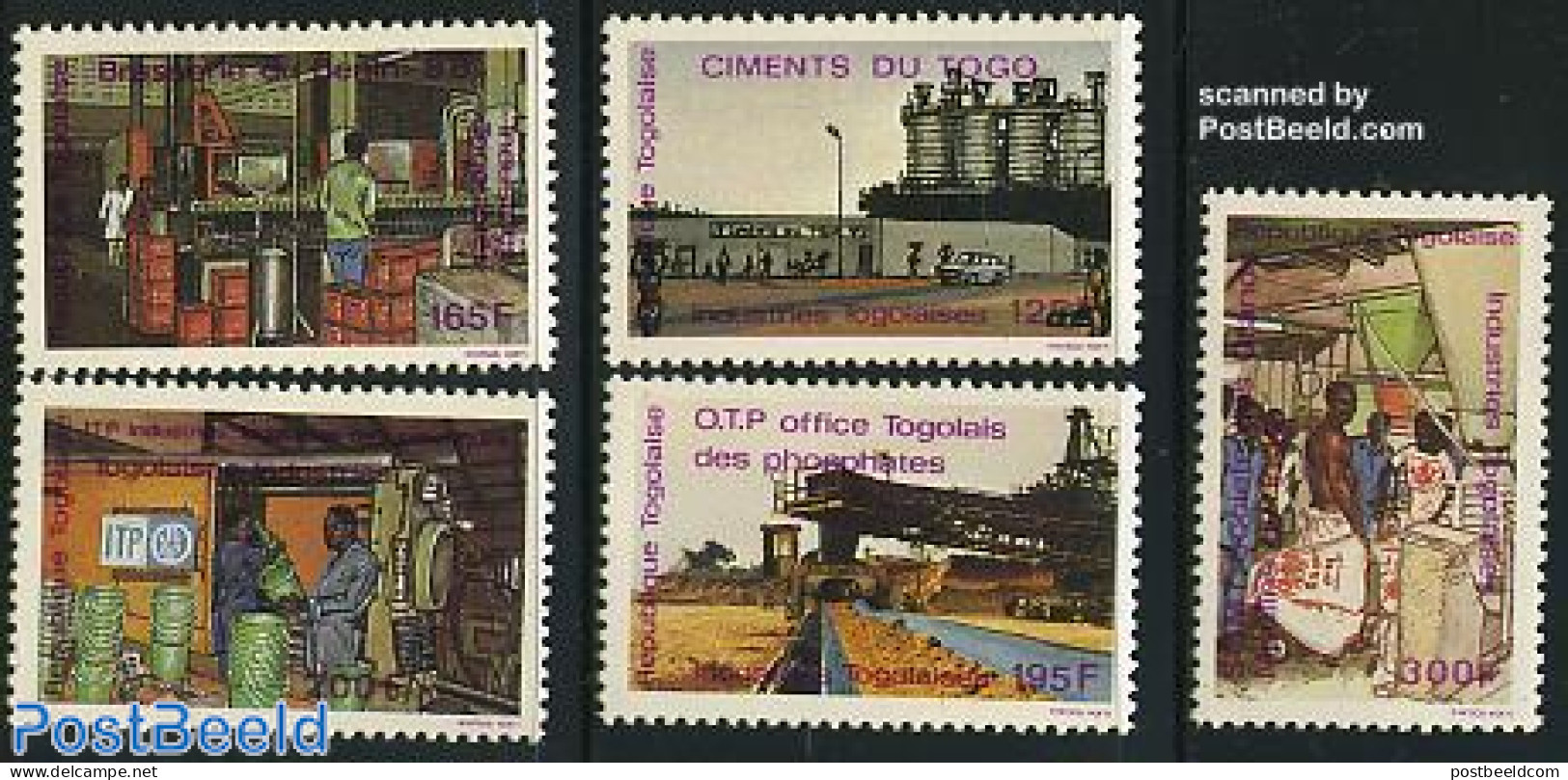 Togo 1988 Industries 5v, Mint NH, Various - Industry - Fabrieken En Industrieën