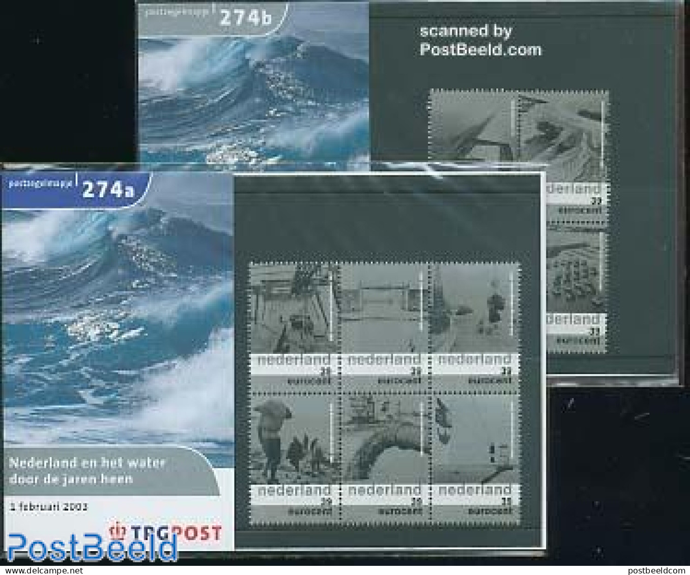 Netherlands 2003 WATER 10V PRES PACK (2), Mint NH, Nature - Transport - Water, Dams & Falls - Cableways - Ungebraucht