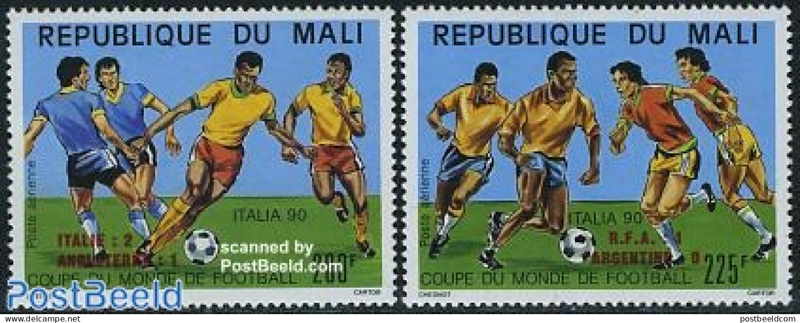 Mali 1990 Football Winners 2v, Mint NH, Sport - Football - Mali (1959-...)