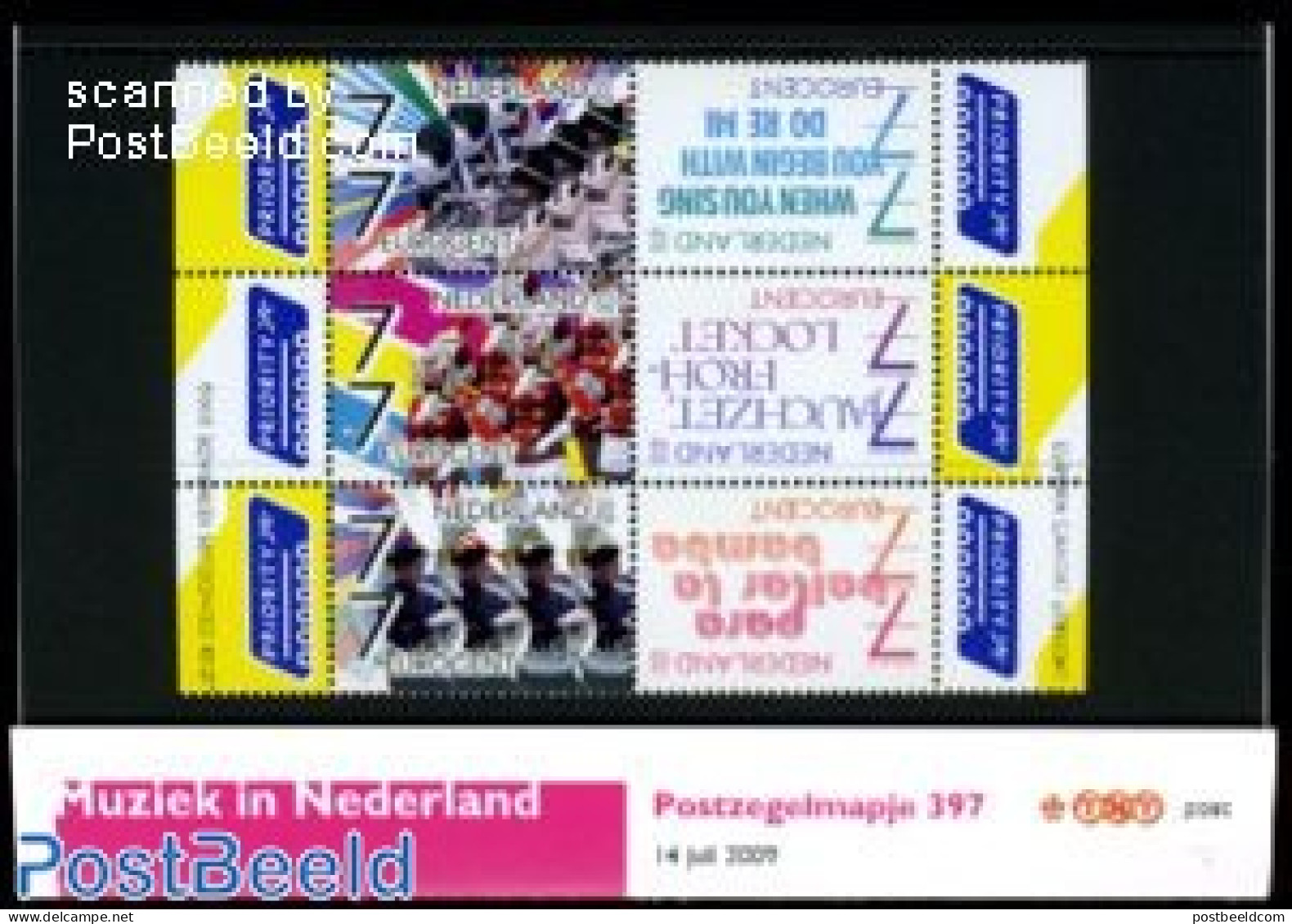 Netherlands 2009 Music In The Netherlands Presentation Pack 397, Mint NH, Performance Art - Music - Unused Stamps