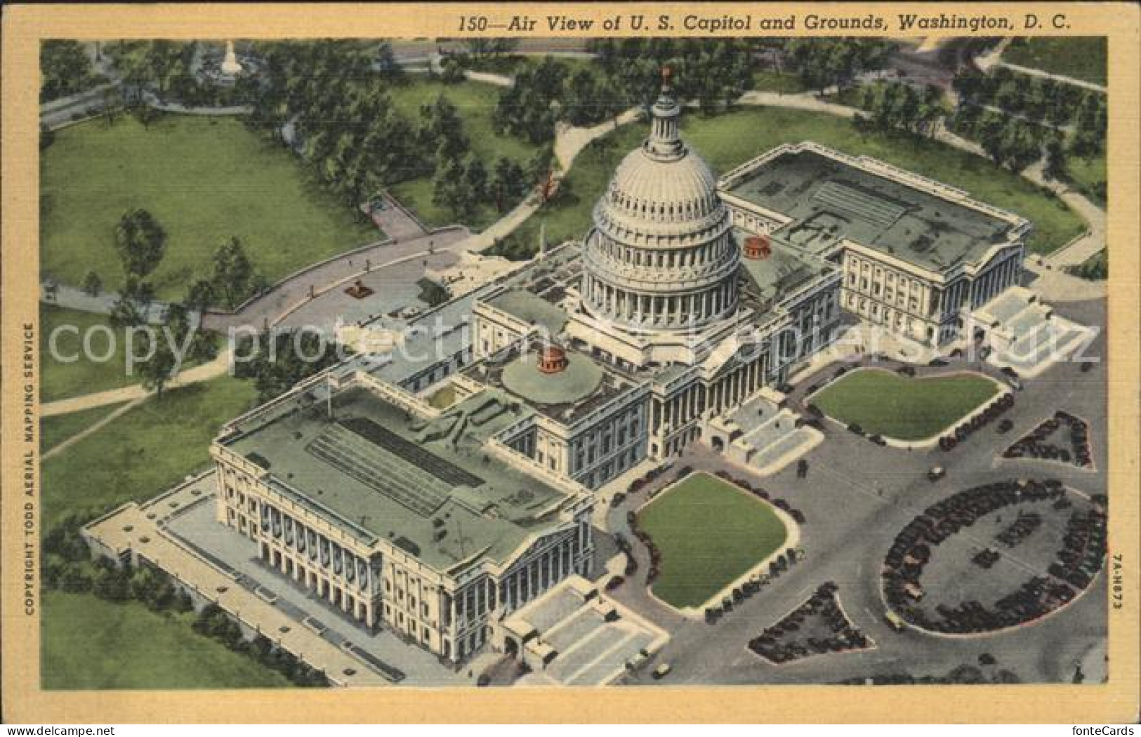 11700709 Washington DC US Capitol And Grounds Aerial View  - Washington DC