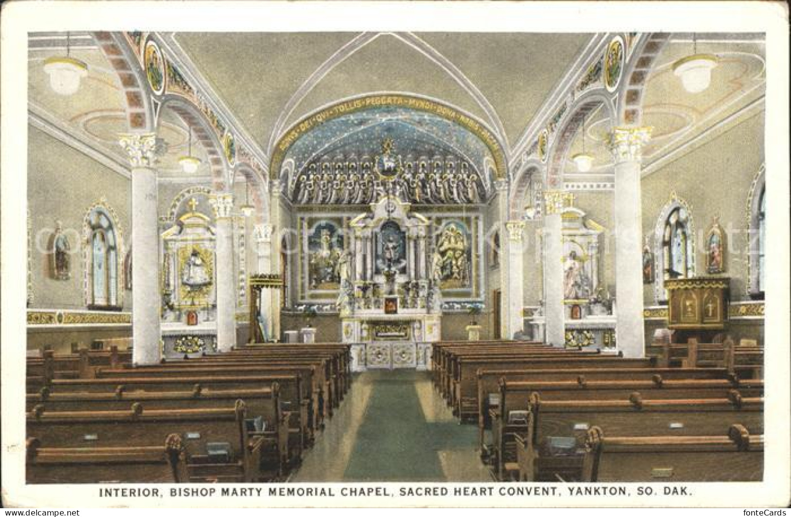 11700707 Yankton Interior Of Bishop Marty Memorial Chapel Sacred Heart Convent - Andere & Zonder Classificatie