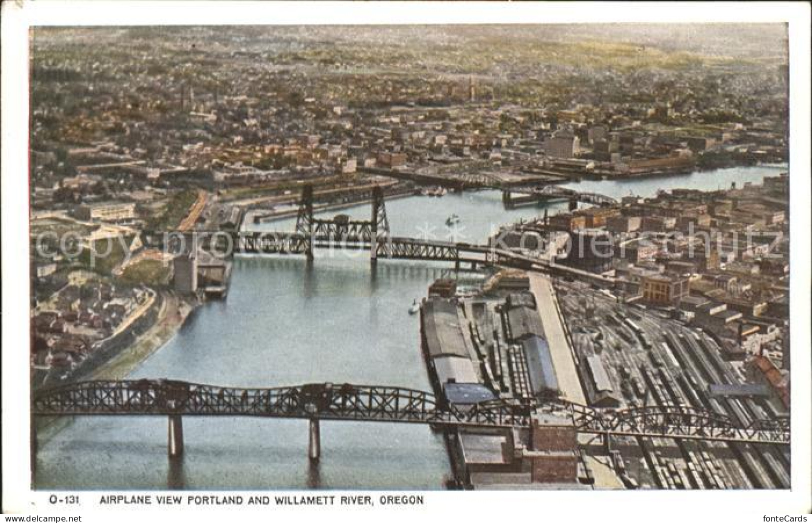 11700691 Portland_Oregon Willamett River Bridge Aerial View - Other & Unclassified