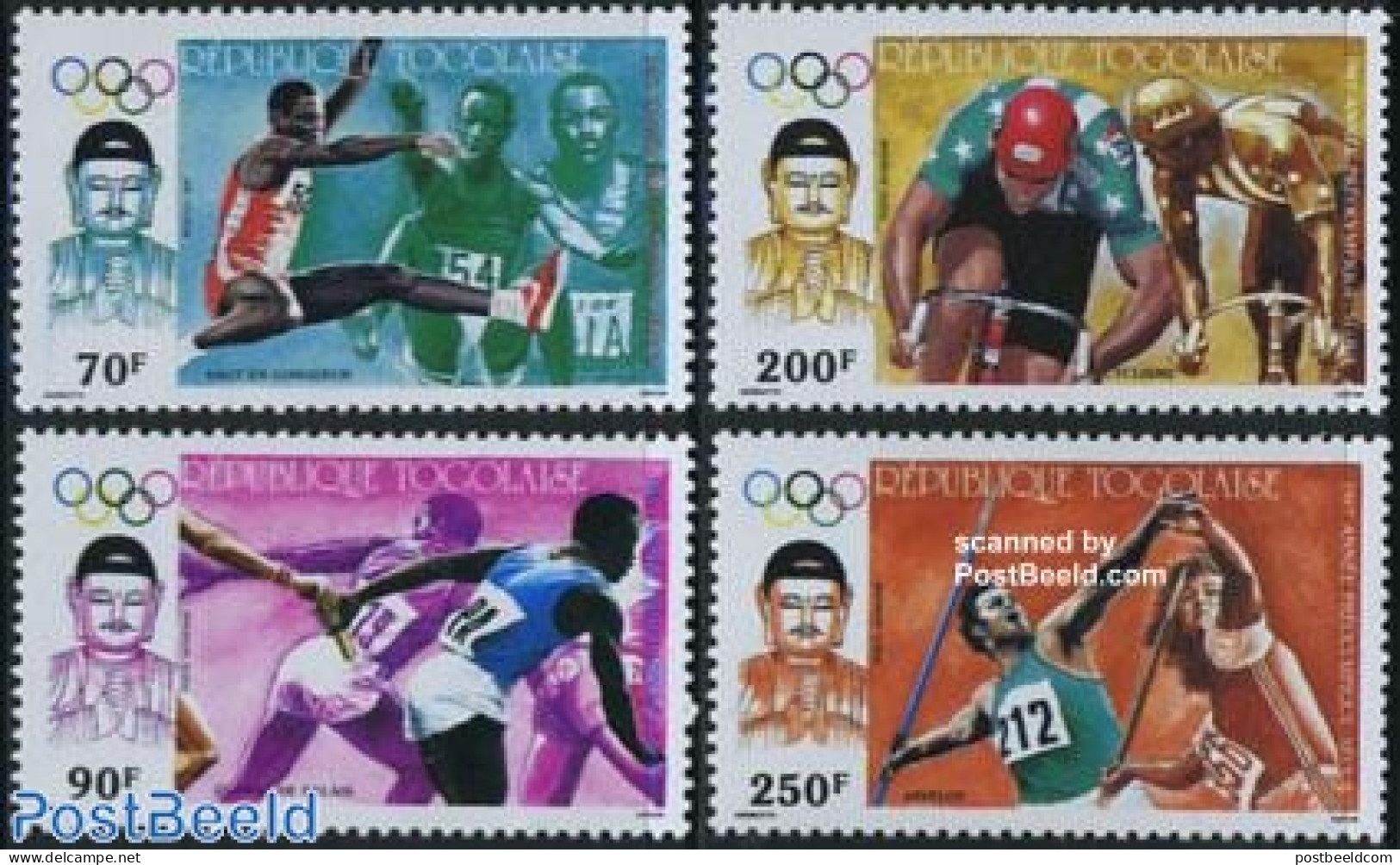 Togo 1987 Preolympic Year 4v, Mint NH, Sport - Athletics - Cycling - Olympic Games - Athlétisme