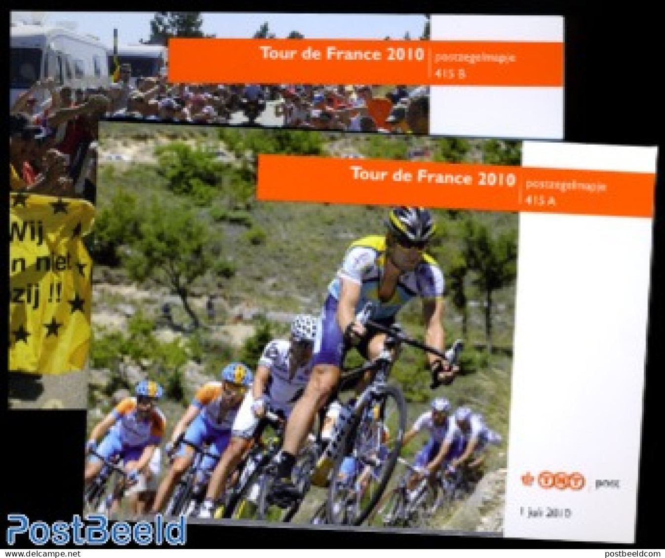 Netherlands 2010 Tour De France Presentation Pack 415A+B, Mint NH, Sport - Cycling - Unused Stamps