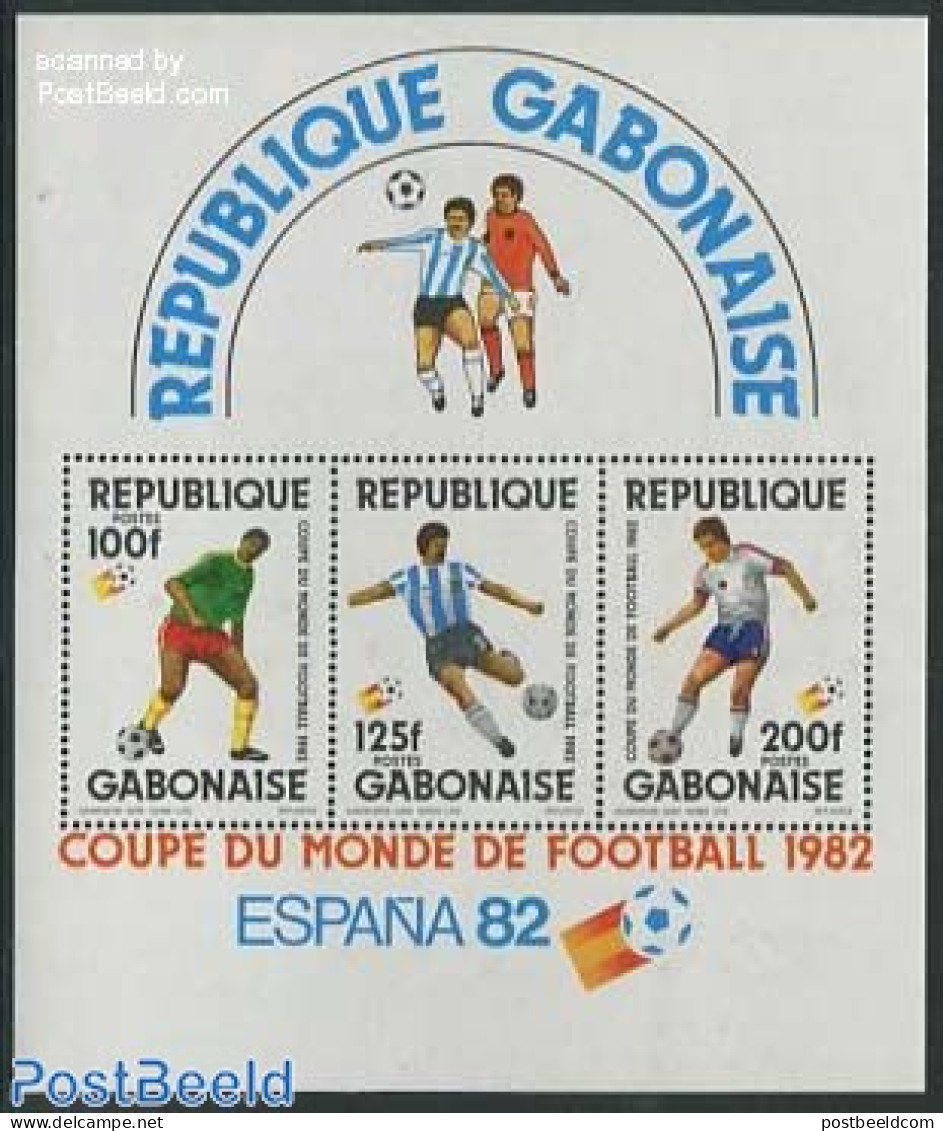 Gabon 1982 Football Games S/s, Mint NH, Sport - Football - Unused Stamps