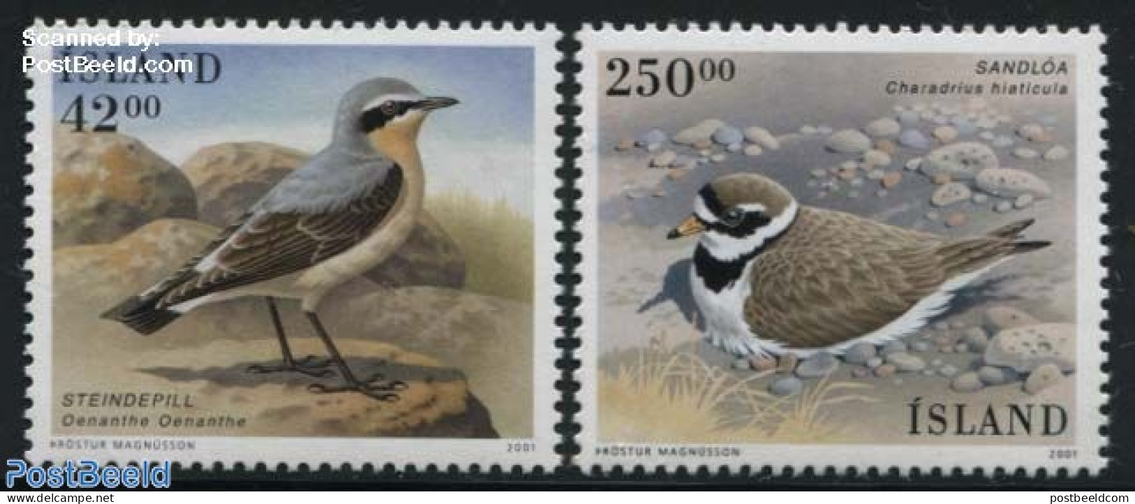Iceland 2001 Birds 2v, Mint NH, Nature - Birds - Unused Stamps