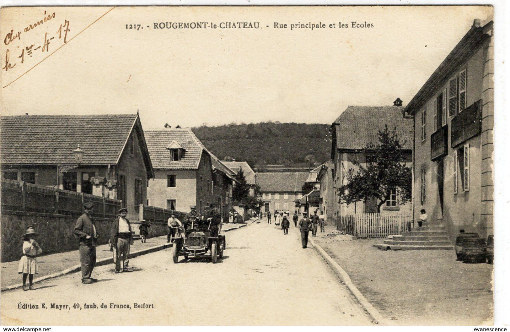 Rougemont Le Chateau   : Rue Principale Et Les écoles       ///  Ref. Mai 24 /// BO. 90 - Rougemont-le-Château