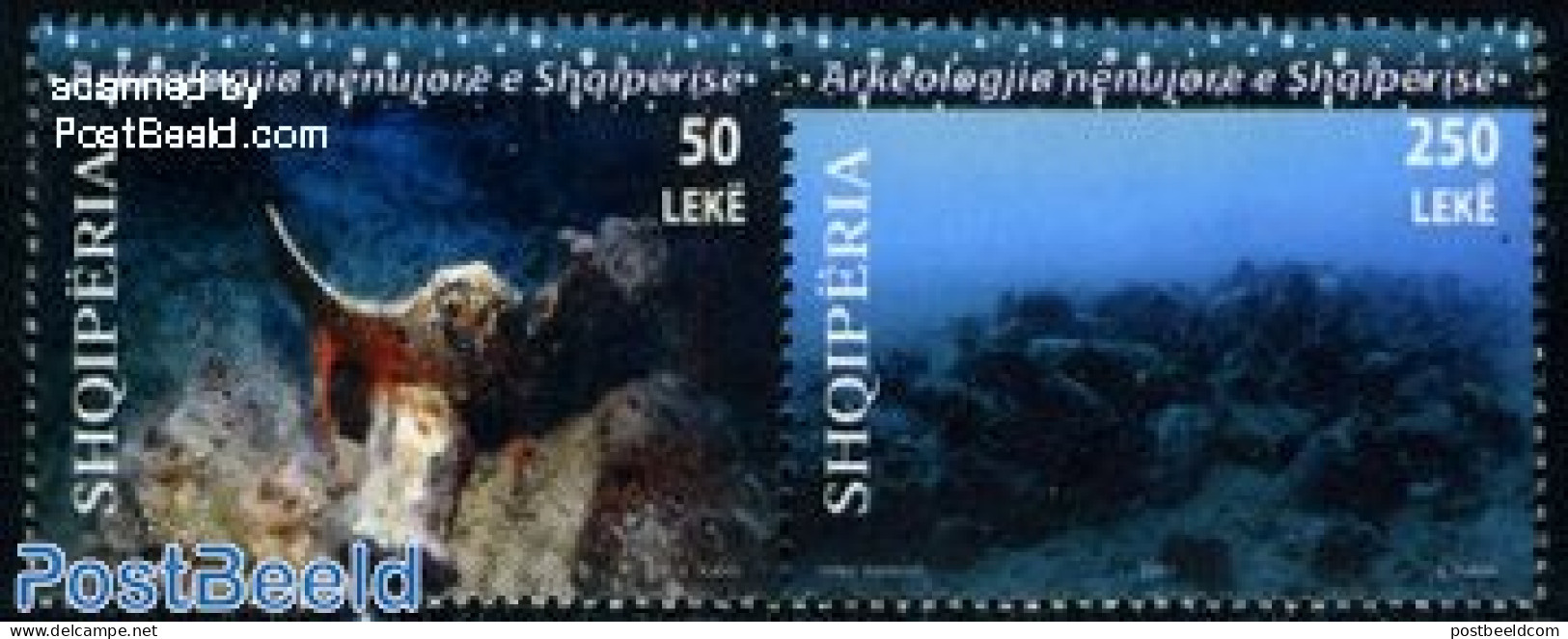 Albania 2010 Underwater Archaeology 2v [:], Mint NH, History - Sport - Archaeology - Diving - Archeologie