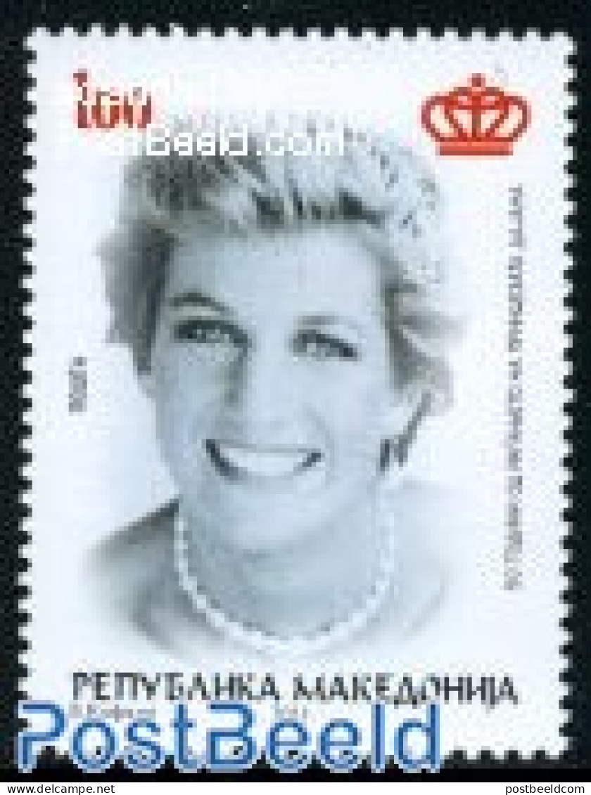 North Macedonia 2011 Princess Diana 1v, Mint NH, History - Charles & Diana - Kings & Queens (Royalty) - Familias Reales