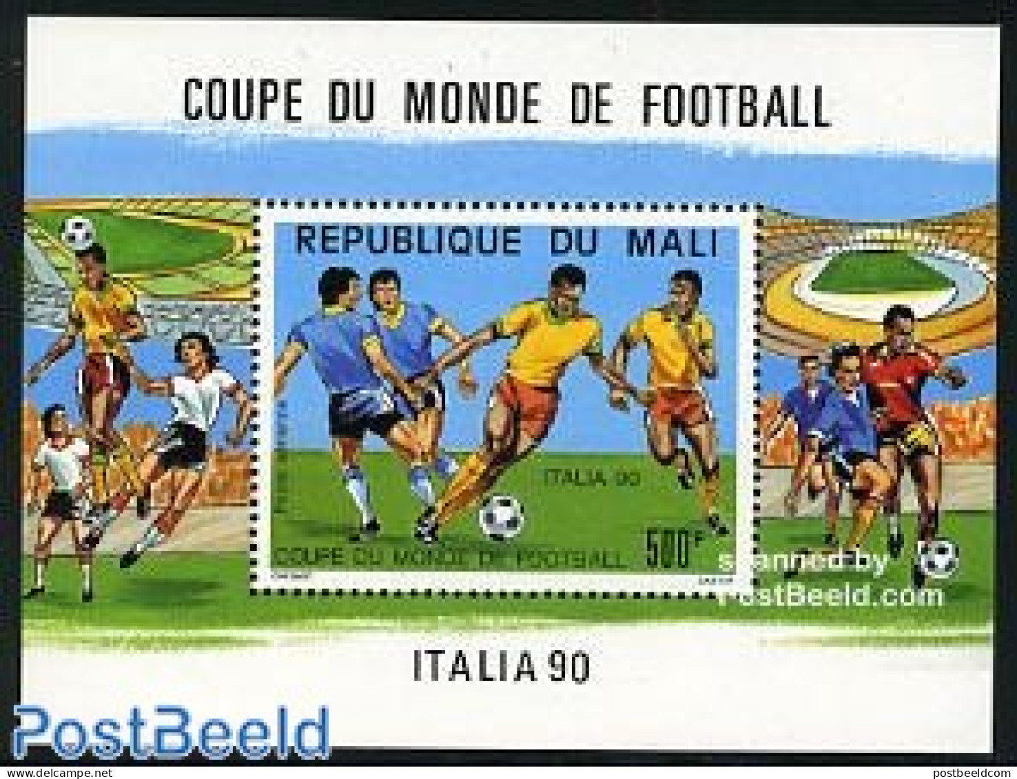Mali 1990 World Cup Football Italy S/s, Mint NH, Sport - Football - Malí (1959-...)
