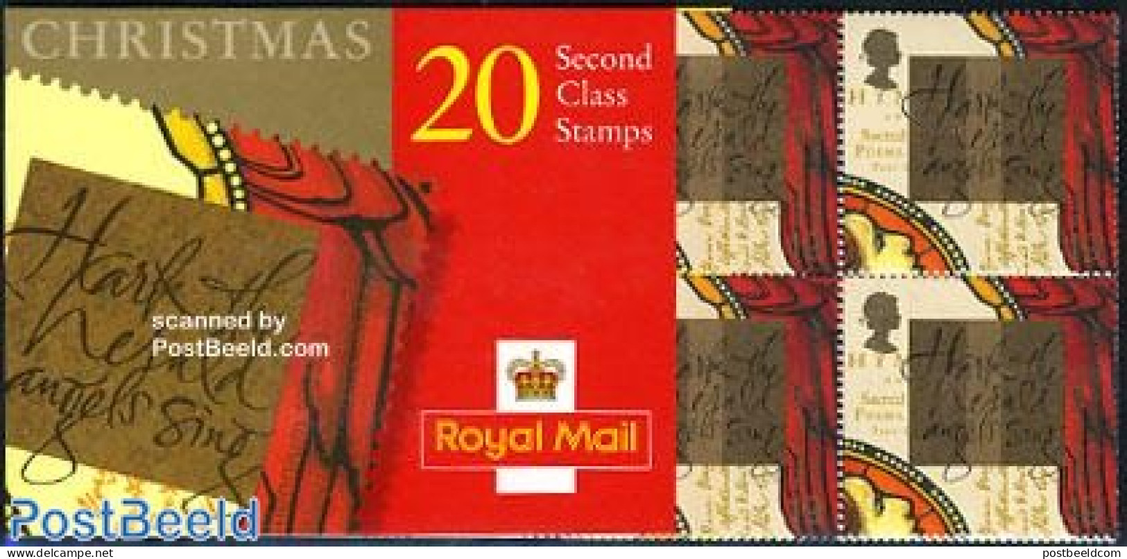 Great Britain 1999 Christmas Booklet (20x2nd), Mint NH, Religion - Christmas - Stamp Booklets - Unused Stamps