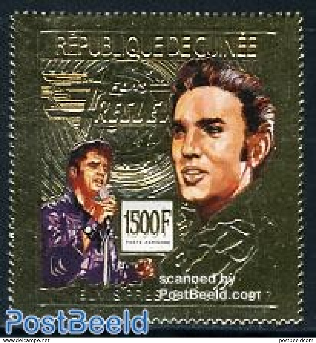 Guinea, Republic 1992 Elvis Presley 1v, Gold, Mint NH, Performance Art - Elvis Presley - Popular Music - Elvis Presley