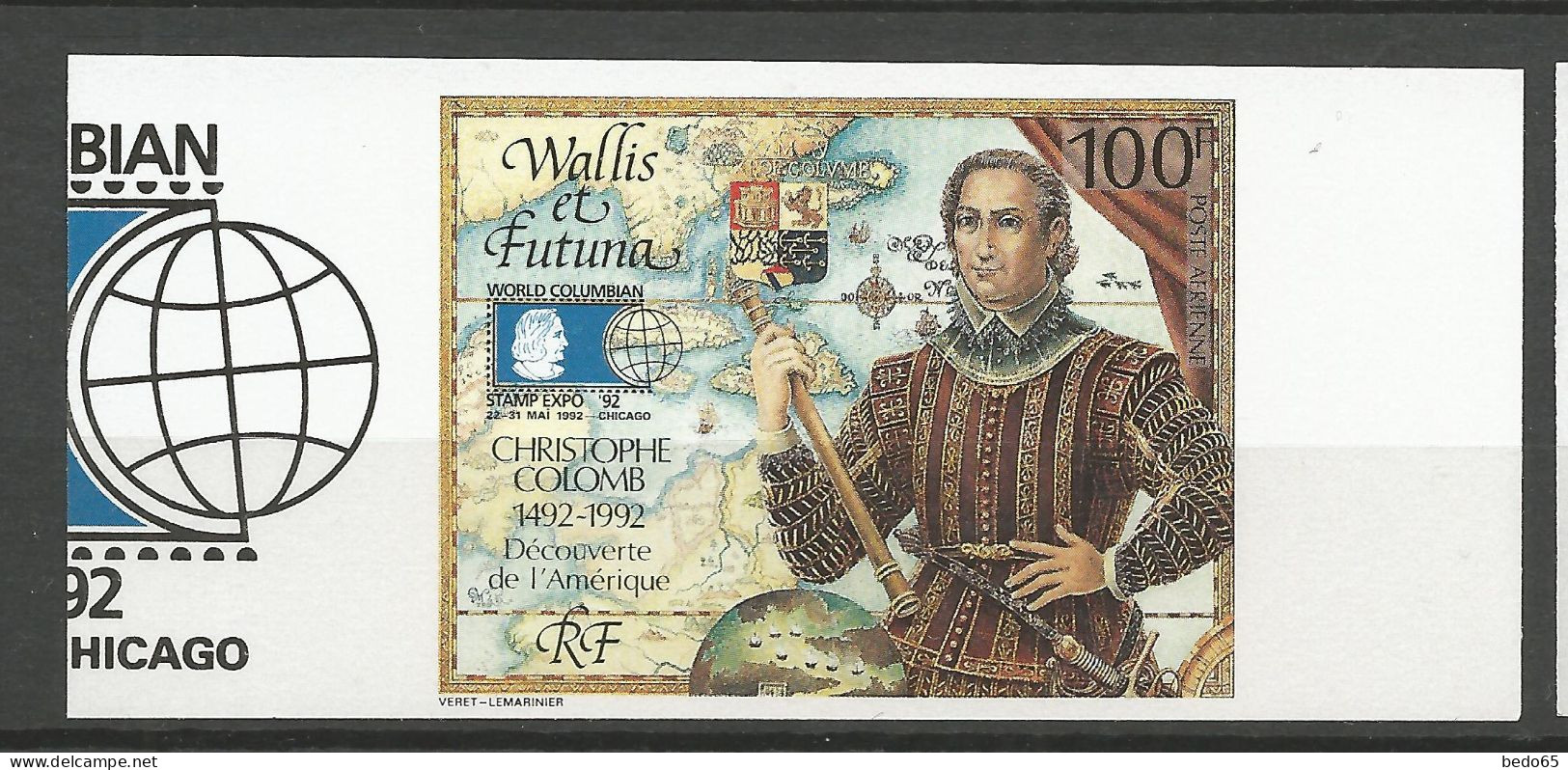 WALLIS-ET-FUTUNA N° 173 Non Dentelé  NEUF** LUXE SANS CHARNIERE NI TRACE / Hingeless  / MNH - Geschnittene, Druckproben Und Abarten