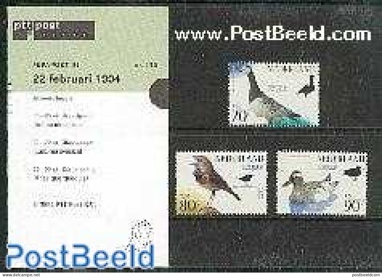 Netherlands 1994 PTT MAPJE 118, Mint NH, Nature - Birds - Ongebruikt