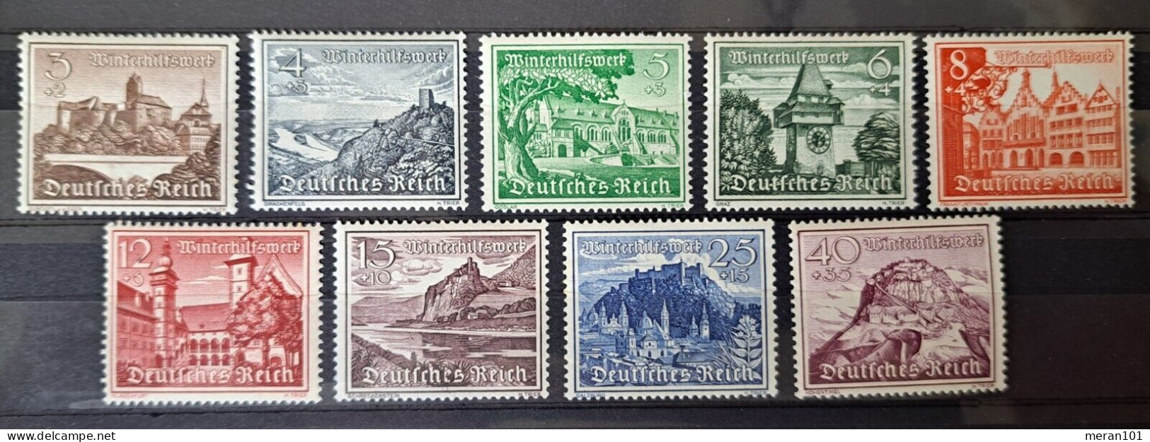 Deutsches Reich 1939, Mi 730-37 MNH(postfrisch) - Ongebruikt