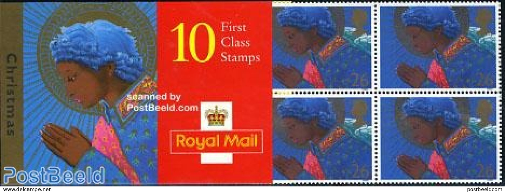 Great Britain 1998 Christmas Booklet (10x26p), Mint NH, Stamp Booklets - Nuevos