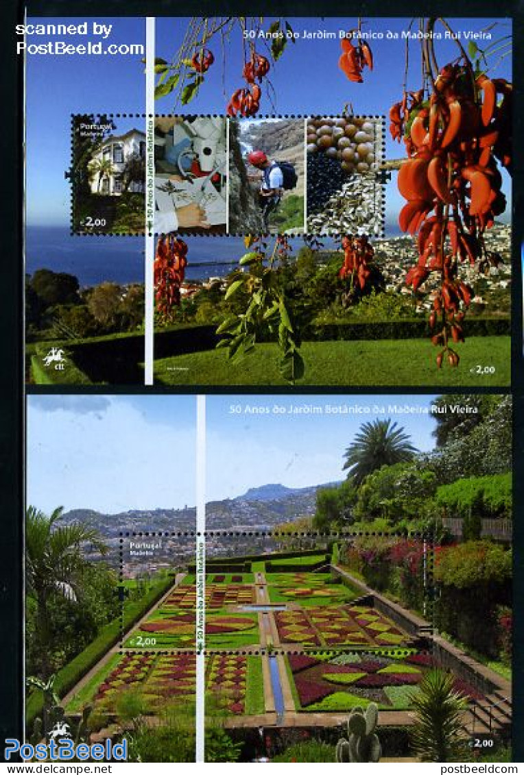 Madeira 2010 Botanic Garden 2 S/s, Mint NH, Nature - Flowers & Plants - Gardens - Madeira