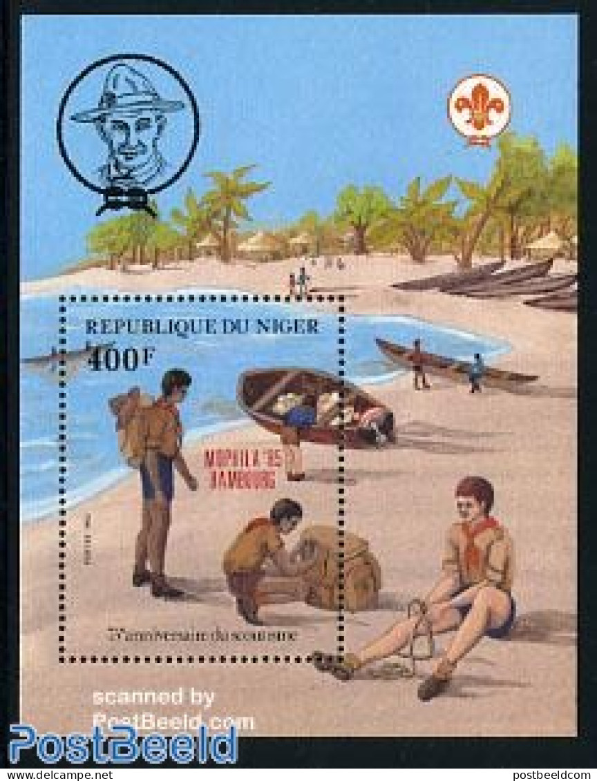 Niger 1985 Mophila, Scouting S/s, Mint NH, Sport - Scouting - Niger (1960-...)