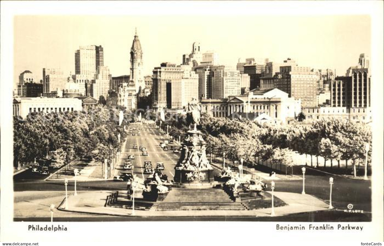 11700576 Philadelphia Pennsylvania Benjamin Franklin Parkway Washington Monument - Other & Unclassified
