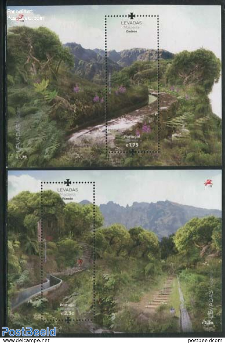 Madeira 2012 Levadas 2 S/s, Mint NH, Nature - Various - Trees & Forests - Tourism - Rotary Club