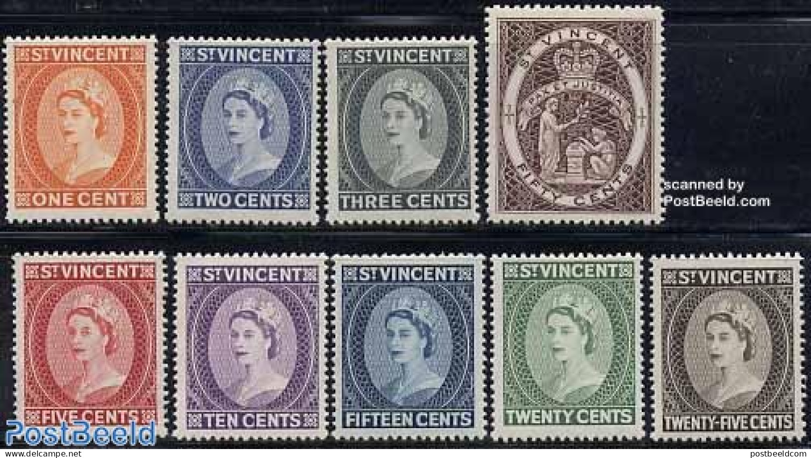 Saint Vincent 1964 Definitives 9v, Mint NH - St.Vincent (1979-...)