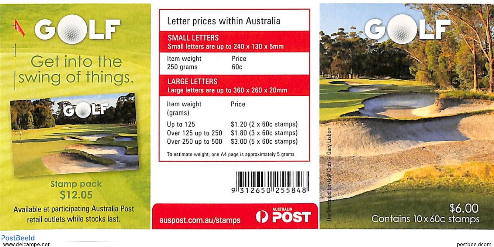 Australia 2011 Golf Booklet S-a, Mint NH, Sport - Golf - Unused Stamps